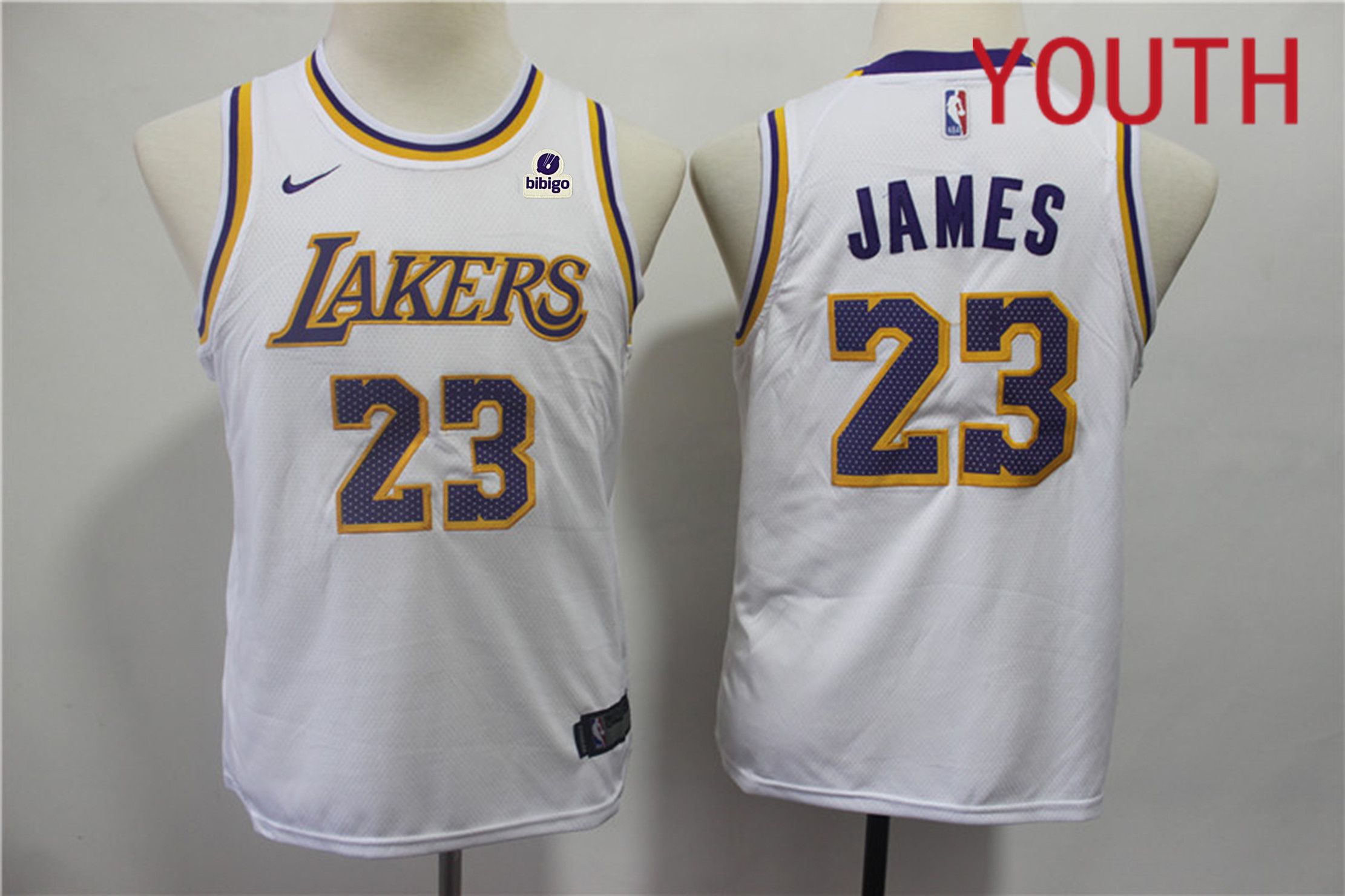 Youth Los Angeles Lakers #23 James White Nike 2023 NBA Jersey